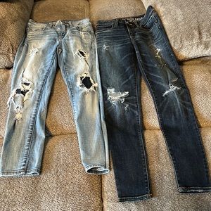 American eagle size 0 jean bundle